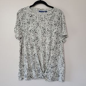 Apt 9 Knotted Tee sz L